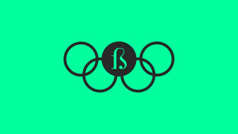 Symbol of the olympic games is five rings Vector Image